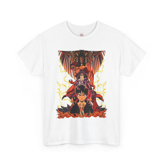 Attack On Titan Unisex Heavy Cotton Tee - Vibrant and Stylish Design for Otaku Heads