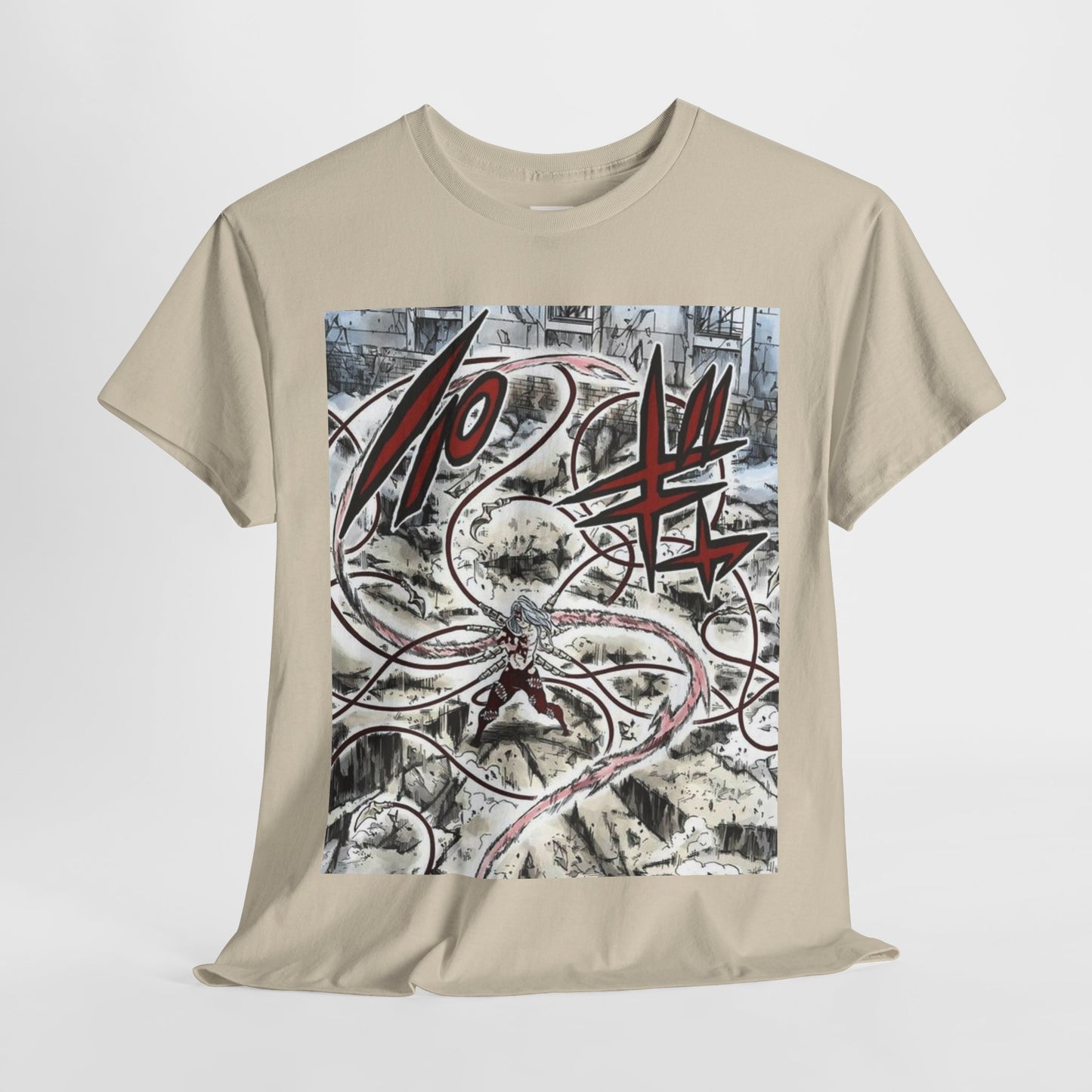 Demon Slayer Muzan Kibutsuji Unisex Heavy Cotton Tee - Vibrant and Stylish Design for Otaku Heads