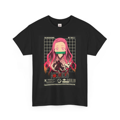 Demon Slayer Nezuko Kamado Unisex Heavy Cotton Tee - Vibrant and Stylish Design for Otaku Heads