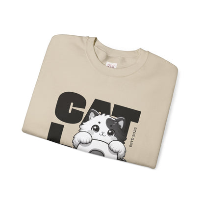 Cat Lovers Crewneck Unisex Heavy Blend Sweatshirt | Cute Cat Graphic Apparel