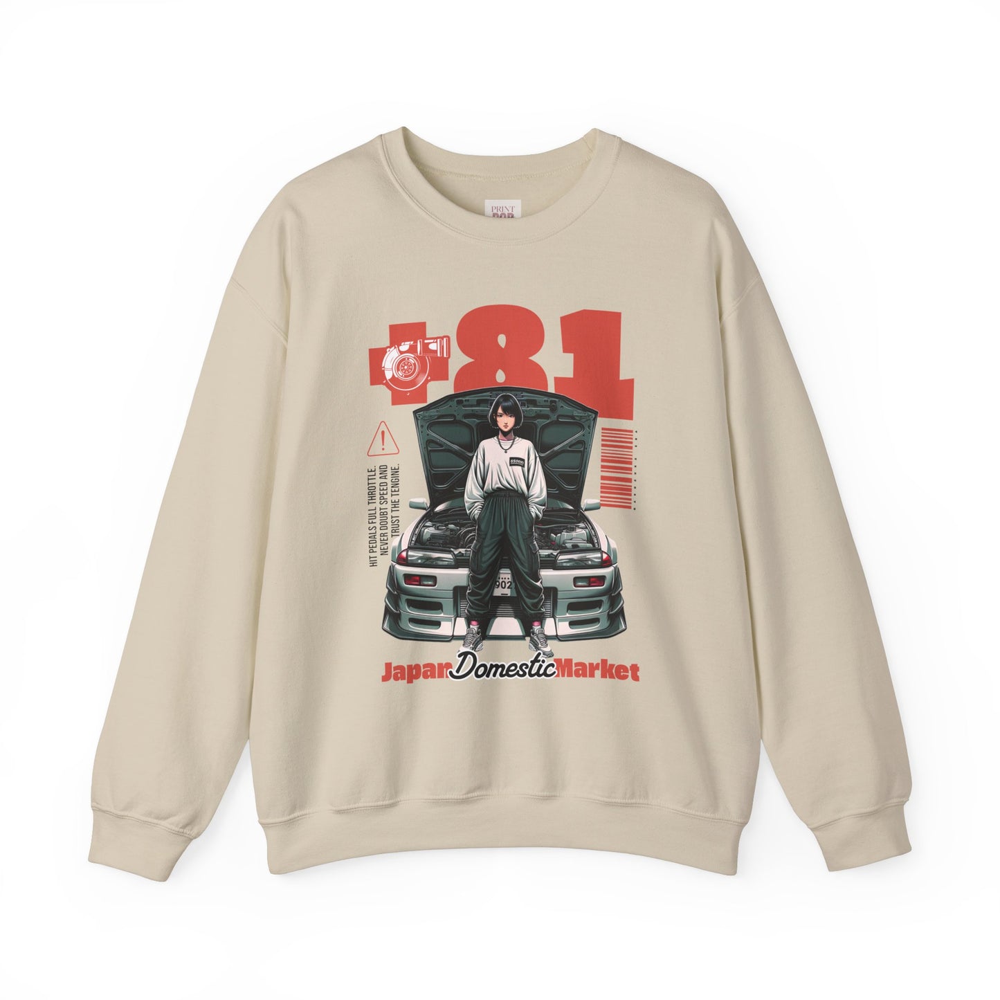 Japan Domestic Market Crewneck Sweatshirt - Retro JDM Style