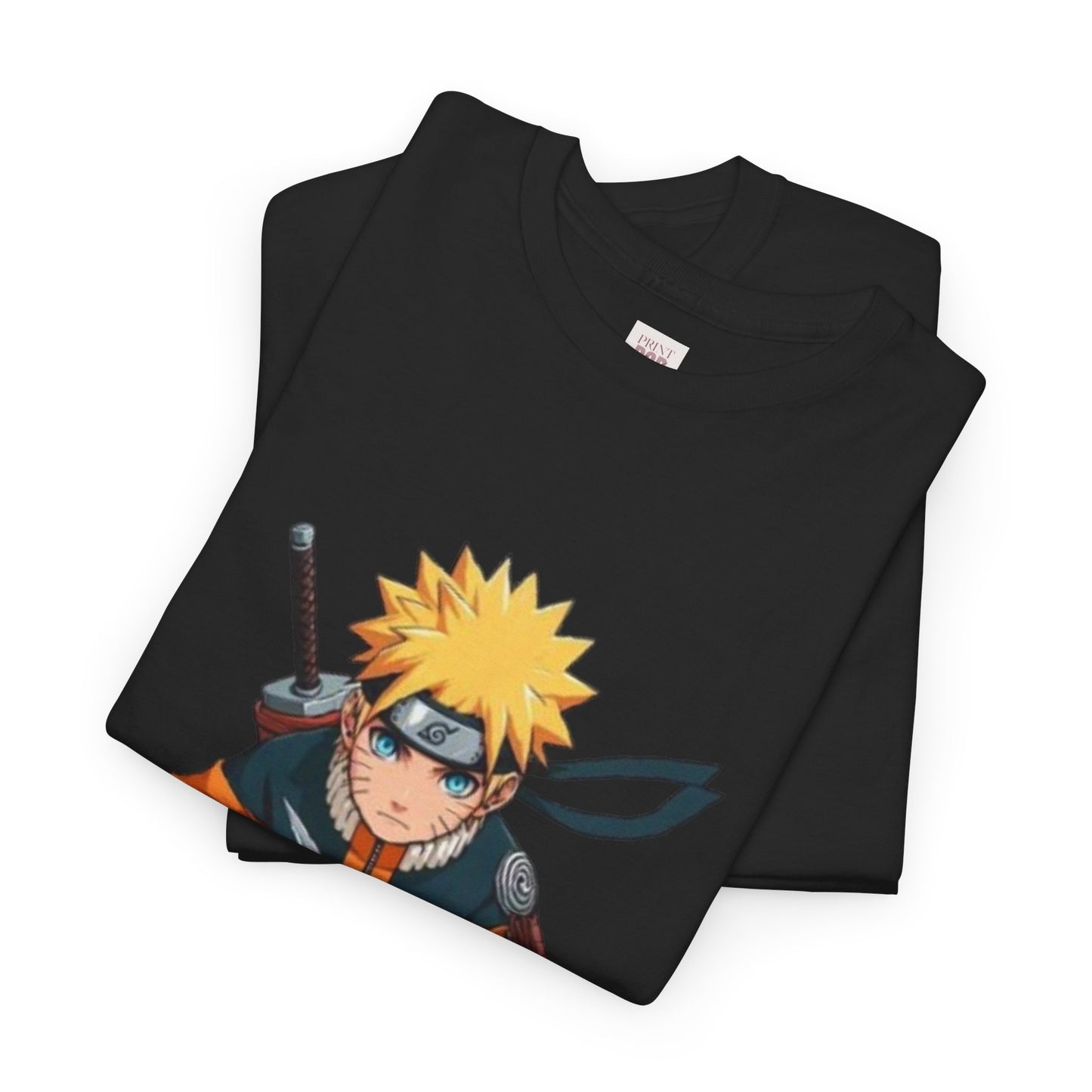 Naruto Shippuden Uzumaki Naruto Unisex Heavy Cotton Tee - Vibrant and Stylish Design for Otaku Heads