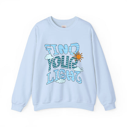 Find Your Light Unisex Heavy Blend™ Crewneck Sweatshirt - Inspirational Cozy Apparel