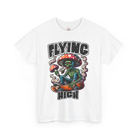 Flying High Unisex Heavy Cotton Tee - Fun Graphic Tee for Casual Style