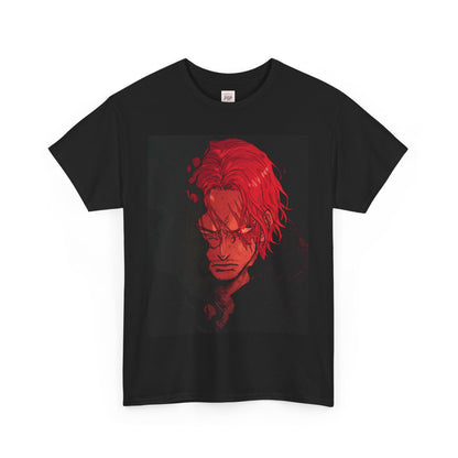 One Piece Shanks Unisex Heavy Cotton Tee - Vibrant and Stylish Design for Otaku Heads